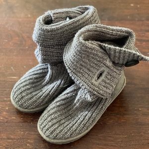 UGG gray sweater boots